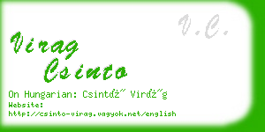 virag csinto business card